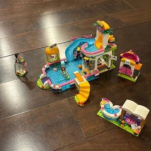 Lego friends Heartlake Summer Pool.These  are genuine Legos